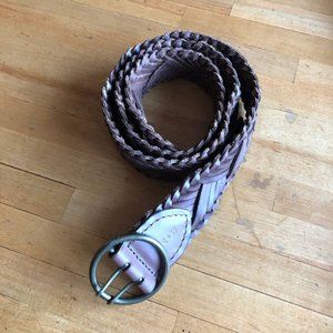 CLEO + WOLF Boot Barn Genuine Leather Braided  Brown Belt Size M